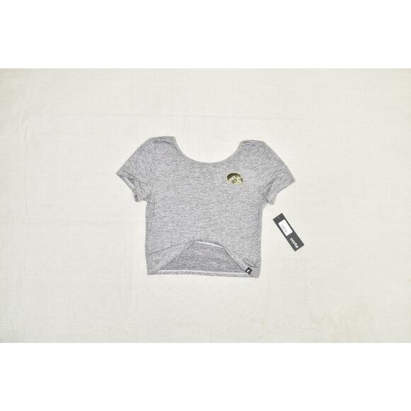 NEW Certoc Scoop Back Tee Size M Dark Haze Gray Short Sleeve Top Iowa Hawkeye - Picture 3 of 8